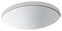 Kohler Caxton Oval 17" X 14" Under-Mount Bathroom Sink W/ Center Drain, White