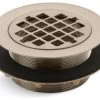 Kohler Round Shower Drain For Use W/ Plastic Pipe, Vibrant Brushed Bronze -Kohler home design 332