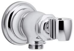 Kohler Artifacts Wall-Mount Handshower Holder & Supply Elbow, Polished Chrome