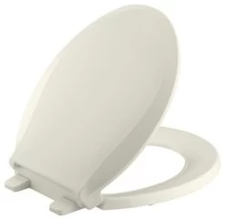 Kohler Cachet Quiet-Close, Round-Front Toilet Seat, Biscuit