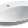 Kohler Serif Drop-In Bathroom Sink With Single Faucet Hole, White -Kohler home design 34