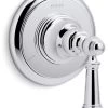 Kohler Artifacts Transfer Valve Trim With Lever Handle, Polished Chrome