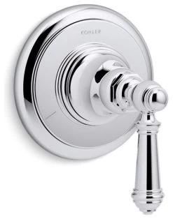 Kohler Artifacts Transfer Valve Trim With Lever Handle, Polished Chrome