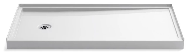 Kohler K-8643 Rely 60" X 30" Rectangular Shower Base - White 3 Kohler K-8643 Rely 60" X 30" Rectangular Shower Base - White
