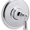 Kohler Artifacts Rite-Temp Valve Trim With Lever Handle, Polished Chrome -Kohler home design 347