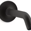 Kohler Purist Shower Arm And Flange, Matte Black 1 Kohler Purist Shower Arm And Flange, Matte Black -Kohler home design 348