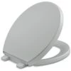 Kohler Reveal Quiet-Close W/ Grip-Tight Bumpers Round Toilet Seat, Ice Grey -Kohler home design 349