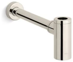 Kohler Contemporary Round Bottle Trap, 1-1/4" X 1-1/4", Vibrant Polished Nickel