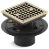 Kohler Square Design Tile-In Shower Drain, Vibrant French Gold