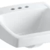 Kohler Chesapeake 19-1/4" X 17-1/4" Arm Bathroom Sink W/ 4" Holes, White -Kohler home design 36