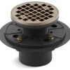 Kohler Round Design Tile-In Shower Drain, Vibrant Brushed Bronze -Kohler home design 37