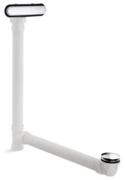 Kohler Clearflo Slotted Overflow Bath Drain, Polished Chrome