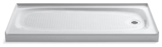 Kohler Salient 60" X 30" Single Threshold Right-Hand Drain Shower Base, White 3 Kohler Salient 60" X 30" Single Threshold Right-Hand Drain Shower Base, White