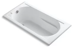 Kohler Devonshire 60" X 32" Drop-In Bath With Reversible Drain, White