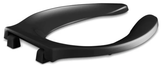 Kohler Stronghold Elongated Toilet Seat W/ Integrated Handle, Black 3 Kohler Stronghold Elongated Toilet Seat W/ Integrated Handle, Black