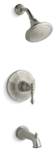 Kohler Kelston Bath/Shower Valve Trim, Vibrant Brushed Nickel