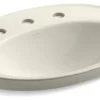 Kohler Serif Drop-In Bathroom Sink With 8" Widespread Faucet Holes, Biscuit -Kohler home design 443