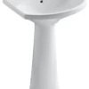 Kohler Cimarron Pedestal Bathroom Sink With Single Faucet Hole, White