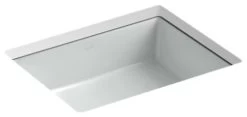 Kohler Verticyl Rectangle Under-Mount Bathroom Sink, Ice Grey