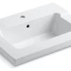 Kohler Tresham Vanity-Top Bathroom Sink With Single Faucet Hole, White 2 Kohler Tresham Vanity-Top Bathroom Sink With Single Faucet Hole, White -Kohler home design 468