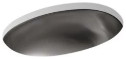 Kohler Bolero Oval Drop-In/Under-Mount Bathroom Sink With Satin Finish