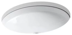 Kohler Canvas Under-Mount Bathroom Sink, White