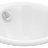 Kohler Iron Plains Round Drop-In/Under-Mount Bathroom Sink, White -Kohler home design 483