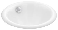 Kohler Iron Plains Round Drop-In/Under-Mount Bathroom Sink, White