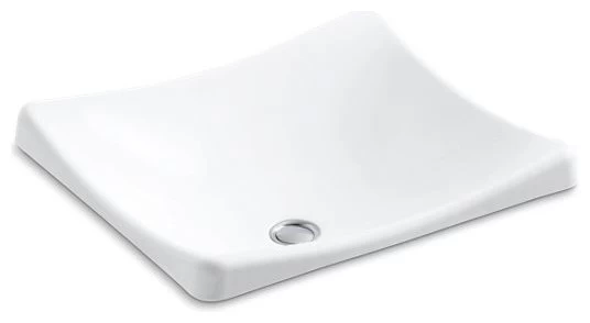 Kohler Demilav Wading Pool Bathroom Sink, White 3 Kohler Demilav Wading Pool Bathroom Sink, White