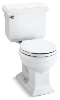 Kohler Memoirs Classic 2-Piece Round-Front 1.28 GPF Toilet, White