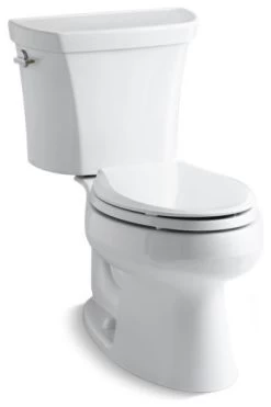 Kohler Wellworth 2-Piece Elongated Dual-Flush Toilet W/ Left-Hand Lever, White