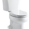 Kohler Wellworth 2-Piece Elongated 1.28 GPF Toilet W/ Right-Hand Lever, White -Kohler home design 509