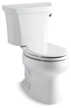 Kohler Wellworth 2-Piece Elongated 1.28 GPF Toilet W/ Right-Hand Lever, White