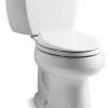 Kohler Highline 2-Piece Elongated 1.28 GPF Toilet W/ Left-Hand Lever, White 1 Kohler Highline 2-Piece Elongated 1.28 GPF Toilet W/ Left-Hand Lever, White -Kohler home design 510