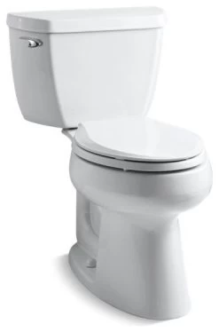 Kohler Highline 2-Piece Elongated 1.28 GPF Toilet W/ Left-Hand Lever, White