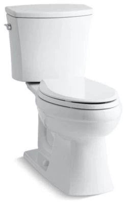 Kohler Kelston 2-Piece Elongated 1.6 GPF Toilet W/ Left-Hand Lever, White