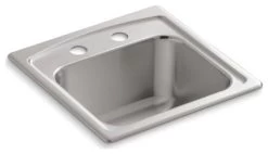 Kohler K-3349-2 Single Basin Bar Sink - Stainless Steel