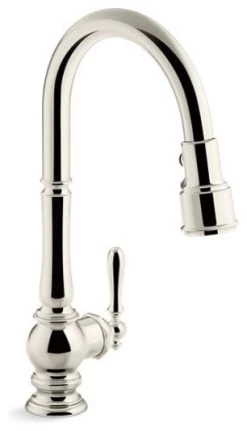 Kohler Artifacts Kitchen Faucet W/ 17-5/8" Pull-Down Spout