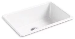 Kohler Iron/Tones 27" X 18-3/4" X 9-5/8" Top-/Under-Mount Kitchen Sink, White