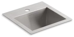 Kohler K-3840-1 Vault 15" Drop In Or Undermount Single Basin - Stainless Steel