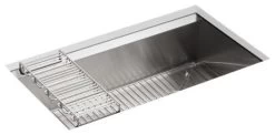 Kohler 8 Degree 33" X 18" X 10" Under-Mount Large Single-Bowl Kitchen Sink