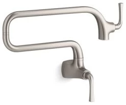 Kohler Graze Wall-Mount Pot Filler Faucet, Vibrant Stainless