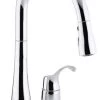 Kohler Simplice Kitchen Faucet W/ 16-1/8" Pull-Down Swing Spout, Polished Chrome -Kohler home design 557