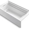 Kohler Archer 72" X 36" Alcove Bath W/ Integral Apron & Left-Hand Drain, White 2 Kohler Archer 72" X 36" Alcove Bath W/ Integral Apron & Left-Hand Drain, White -Kohler home design 61