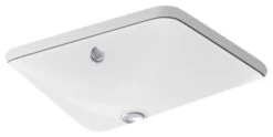 Kohler Iron Plains Drop-In/Under-Mount Bathroom Sink, White