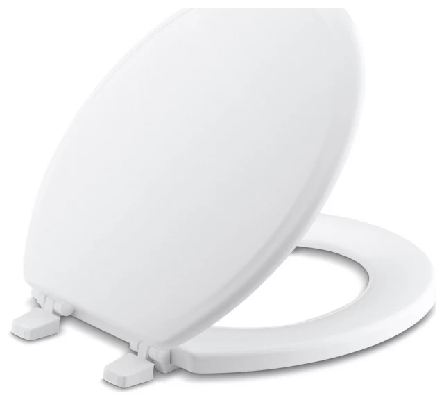 Kohler K-4695 Ridgewood Round Closed-Front Toilet Seat - White 3 Kohler K-4695 Ridgewood Round Closed-Front Toilet Seat - White