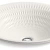 Kohler Derring On Carillon Round Wading Pool Bathroom Sink, Translucent White