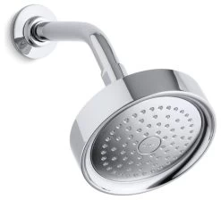 Kohler Purist 2.5 GPM 1-Function Wall-Mount Showerhead, Polished Chrome