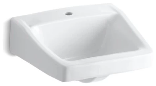 Kohler Chesapeake 19-1/4" X 17-1/4" Bathroom Sink W/ 1 Faucet Hole, White 3 Kohler Chesapeake 19-1/4" X 17-1/4" Bathroom Sink W/ 1 Faucet Hole, White