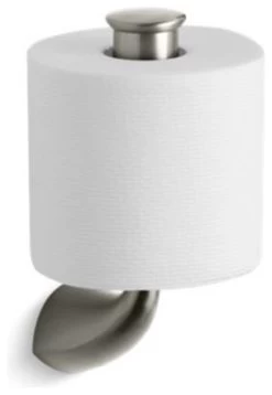 Kohler Alteo Vertical Toilet Tissue Holder, Vibrant Brushed Nickel